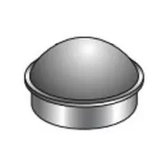 1-3/8" Die-Cast Aluminum Dome Cap | CDC138