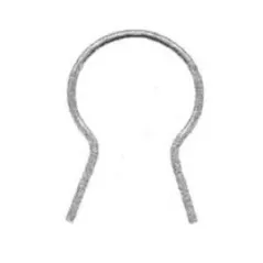1-5/8" Galvanized 9 ga Easy Twist Tie | CEZTIE1589
