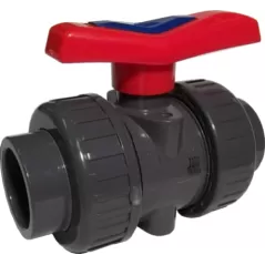 1" Socket x Threaded PVC 235 psi True Union Ball Valve | CNLV10050N