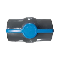 2" Socket Gray PVC 150 psi 491 Series Compact Ball Valve | CNLV20691N