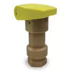 Buckner Superior Quick Coupling Valve, NPT Stainless Steel Red Brass QCV Series 1-Pc Standard Single Slot | QCV075