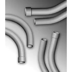 3" Bell End PVC Schedule 40 90 Degrees Special Radius Elbow | CFP90S030X24