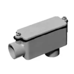 1" PVC Corrugated Type LB Conduit Body | CFPCBLB010