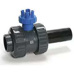 2" Spigot x FIPT PVC 160 psi HP-SC Series True Union Slo-Close Ball Valve | CNLV20111HPSC