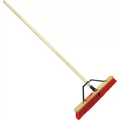 Corona Clipper Push Broom, 60" Bamboo Handle 2 Bristle | BM 41002