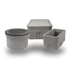 23" x 15" Rectangular B12 with Solid Cover and Composite Cap Utility Box | CRS1000061