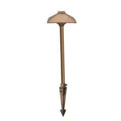 Cast Landscape Path Light, 8.44 W 2790K Integrated Cree LED Copper/Solid Sand Cast Bronze Borneo | CCPLBOB
