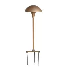 35 W Wedge S8 Copper/Solid Sand Cast Bronze CMU Series Mushroom Large Path Light | CSLCMU2CB
