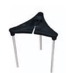 7.5" x 7.25" Black Eurometal Large For CCH2CB Cast Classic Large China Hat Area/Path Lights Talon Stake | CSLCTSL1