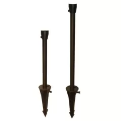12" Aged Brass For Path/Area Lights Stem Assembly | CSLSALSTEM12
