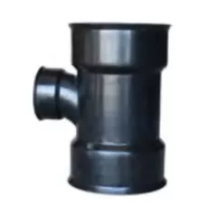 ADS Watertight Sweeping Tee, Bell-End HDPE Dual Wall Injection Molded N-12 Black, 8" x 8" x 6" | DFD0836WT