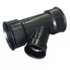 ADS Watertight Reducing Wye, Bell-End HDPE 45 Degrees Degrees Dual Wall Injection Molded N-12 Black, 8" x 8" x 6" | DFD0881WT