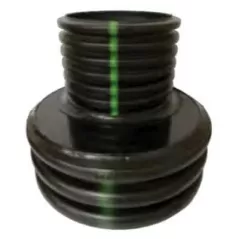 ADS Reducer, N-12 Plain-End HDPE Dual Wall Fabricated Black 12" x 8" | DFD1272AN