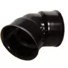 ADS Watertight Elbow, Bell-End 45 Degrees Degrees HDPE Dual Wall Injection Molded N-12 Black 12" | DFD1294WT