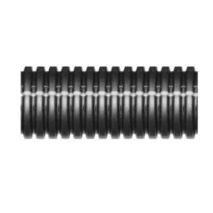 ADS Drainage Pipe, Corrugated HDPE Single Wall Annular Perforated Black 4" x 250' | DPE04010250
