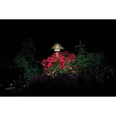 1.6 W Bi-Pin G4 2700K T3 LED Copper/Brass 12" Riser 83 Lumens Path Light | FXLDLLED20W12RCU