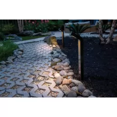 49.2 W 2700K/3900K/4500K/5200K Integrated LED Flat Black Die-Cast Aluminum Zoning Path Light | FXLMPJ6LEDFB