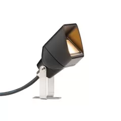 12.6 W 2700K/3900K/4500K/5200K Integrated LED Black Die-Cast Aluminum/Brass PB Series Zoning/Dimmable Up Light | FXLPBZD3LEDFB
