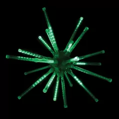 20" Green Steel Frame Low Voltage Combo A LED 3D Meteor Burst | HBL3D20MBRSTAGR