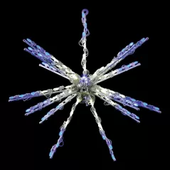 24" Warm White Metal Frame LED 3D Star Burst | HBL3D24STBWW