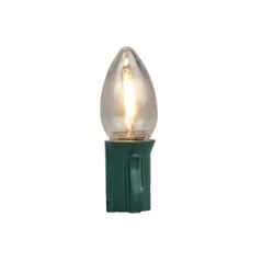 Smooth Screw-In C7 LED Warm White Transparent Commercial Grade LED Bulb | BU25FLDSC7-TWW