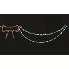 Red Green LED 48" Bow and Swag Light Link | HBLLBWAG50LED
