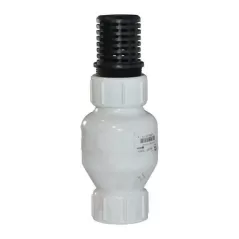 1-1/2" IPS FPT White PVC 200 psi 1001 Series Spring Check Foot Valve | FLO100115FV