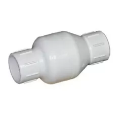 2-1/2" IPS Slip White PVC 200 psi 1011 Series Spring Check Valve | FLO101125