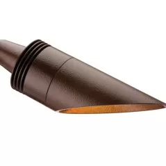 90 W 2700K/3900K/4500K/5200K Integrated LED Sedona Brown Die-Cast Aluminum 60 Degrees Angled Shroud Zoning/Dimming Down Light | FXLDEZD9LEDSB