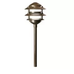 Bronze Metallic Die-Cast Aluminum 18" Riser Path Light | FXLDSNL18RBZ