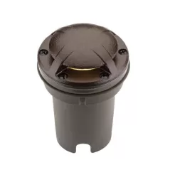 12.6 W Integrated LED Sedona Brown Die-Cast Aluminum/Brass Zoning with 180 Degrees Ground Wash Faceplate Well Light | FXLFC3LEDGW180SB