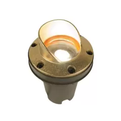 12.6 W Integrated LED Natural Brass Die-Cast Aluminum/Brass Zoning Dimming with Cowling Faceplate Well Light | FXLFCZD3LEDCWBS