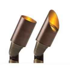 12.6 W Integrated LED Antique Bronze Copper/C360 Brass FR Series 60 Degrees Angled Long Shroud Zoning/Dimming Up Light | FXLFRZD3LEDLSAB