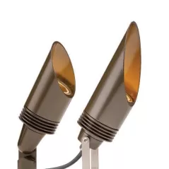9.4 W MR-16 2700K/3900K/4500K/5200K LED Sedona Brown Die-Cast Aluminum Zoning/Dimming/Color Uplight | FXLNPZDCSB