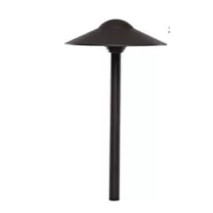 2 W Ceramic Bi-Pin G4 3000K LED Textured Black Aluminum Dome Path Light | HAL915028