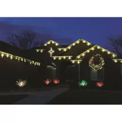 Pure White Yellow LED 51" Powder Coated Frame Bethlehem Star | HBLLEDBS148