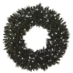 Pure White 5 mm LED 60" Mixed Noble Series Wreath | HBLMWR60PWLED