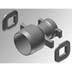 2" x 1-1/2" Spigot x Gasketed Bell End Ductile Iron Reducer | HRC80130