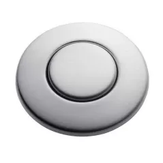 1-3/4" ia Matte Black Brass Push Sink Top For Garbage Disposals Air Switch Button | ISESTCMTBLK