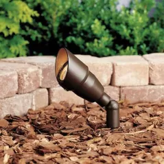 4 W Bi-Pin Incandescent Textured Architectural Bronze Aluminum Mini Accent Light | KIC15374AZT20L24