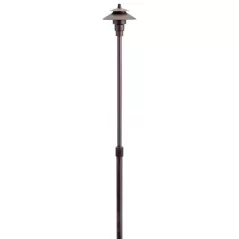 2.3 W Bi-Pin T3/G4 Incandescent Centennial Brass Small Adjustable Height Path Light | KIC15502CBR