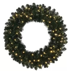 Warm White 5 mm LED 36" Oregon Fir Series Wreath | HBLORFWR36WWLED
