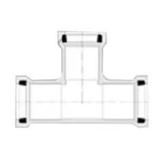 PVC Tee 4 in. Gasketed 1-Piece | 112440