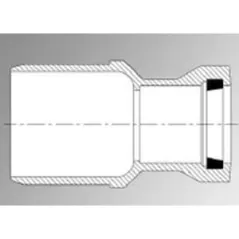 PVC Reducer 3 in. x 2-1/2 in. Spigot x Gasketed SDR-21 1-Piece | 116325