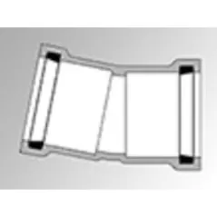 PVC Bend 3 in. Gasketed SDR-21 11-1/4 Degree Fab Style | 126030