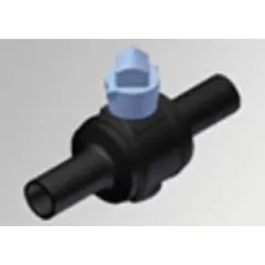 2" Black HDPE Wrench Operated Full Bore Ball Valve | HRP74325402