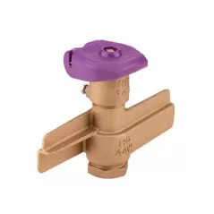 1" Female Threaded Red Brass/Stainless Steel 2-Piece Quick Coupling Valve | HTRHQ44LRCAWR