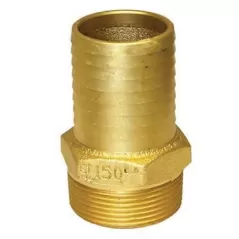 1-1/2" Insert x MIP Hex Lead-Free Yellow Brass Adapter | INZMA015LF
