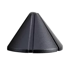 1.5 W Wedge T5 Xenon Textured Black Aluminum Mini Deck Light | KIC15065BKT