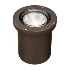 75 W E26 Medium PAR20/PAR30 Incandescent Architectural Bronze Resin/Aluminum Ring In-Ground Small Well Light | KIC15268AZ
